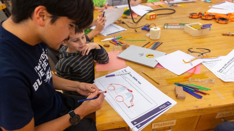 Design for Industry students create kindergartners' ideal toys